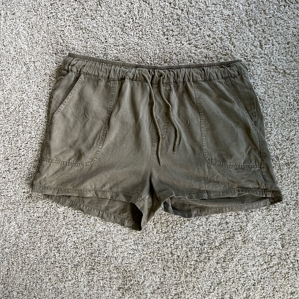 Quince Olive Shorts